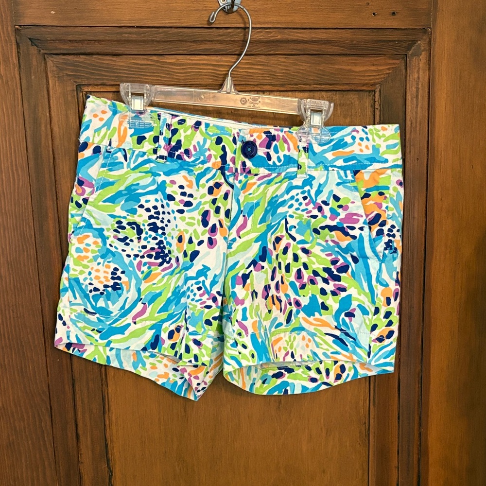 Vibrant Multicolor Floral Print Shorts